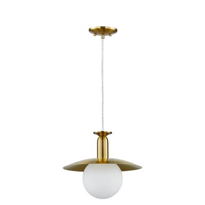 Hanging Gold Saucer Pendant Light