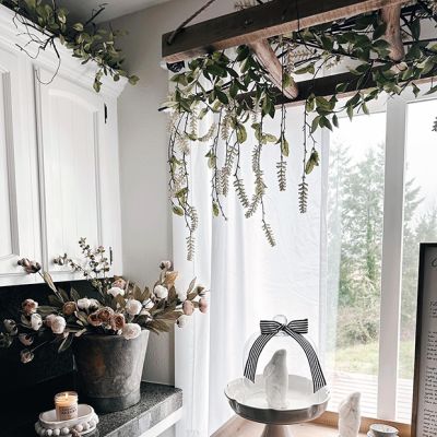 Hanging Horizontal Wood Ladder
