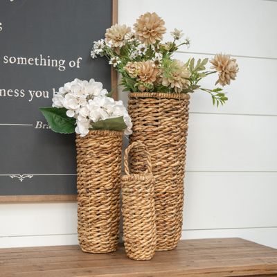 Hanging Seagrass Basket with Handle Set of 3