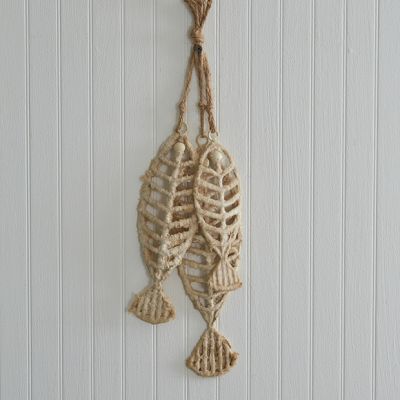 Hanging Textured Fishbones Trio