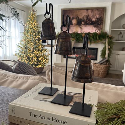 Hanging Vintage Metal Bell Set of 3