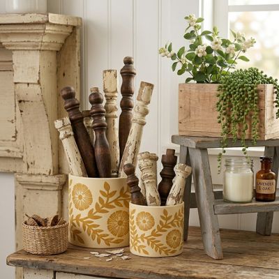 Harvest Bloom Terracotta Planter Pot Set of 2