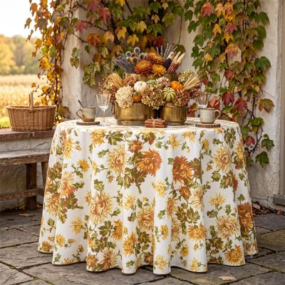 Harvest Garden Cotton Tablecloth