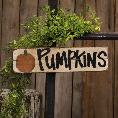 Harvest Happenings Hanging Wood PUMPKINS Sign