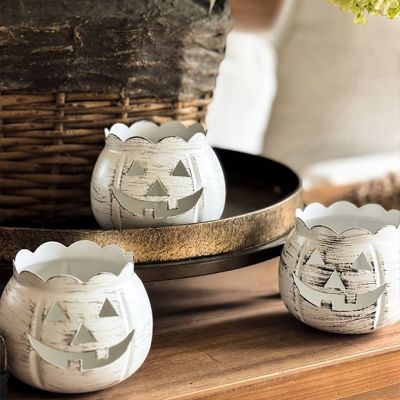 Harvest Hollow Pumpkin Candle Lantern