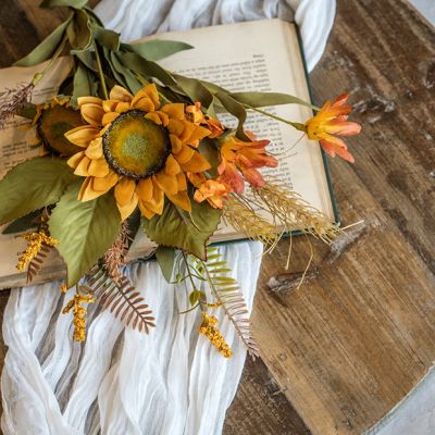 Harvest Meadow Sunflower Bouquet Stem Set of 4