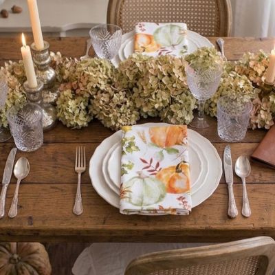 Harvest Watercolor Cotton Napkin Set of 4