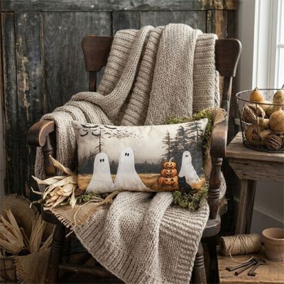 Haunted Halloween Accent Pillow