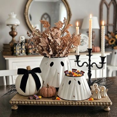 Haunted Hollow Ghost Planters Set of 2