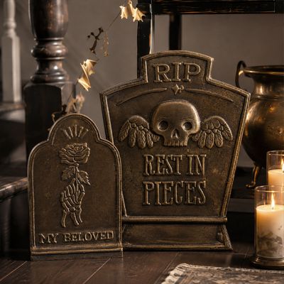 Haunted Hollow Gold Tombstone