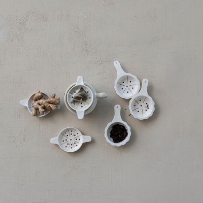 Hearth and Haven Stoneware Tea Strainers Set of 6