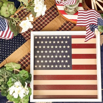 Heartland Freedom Flag Decorative Tray