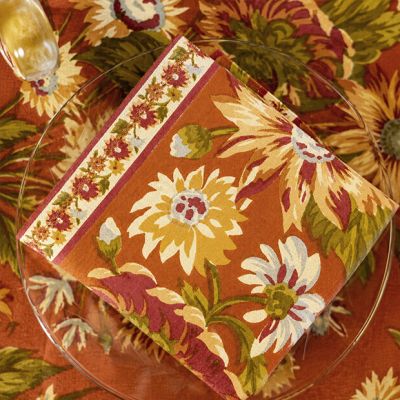 Heirloom Harvest Floral Luncheon Napkins Set of 4