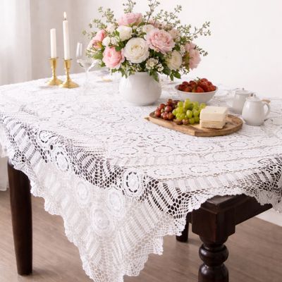 Heirloom Lace Hand Crocheted Tablecloth