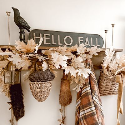 Hello Fall Rustic Metal Sign