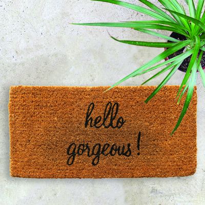 Hello Gorgeous Coir Doormat