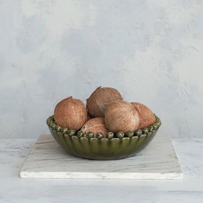 Hobnail Rimmed Decorative Bowl