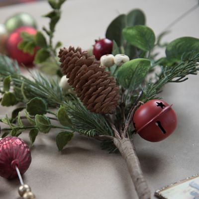 Holiday Berry and Bell Spray