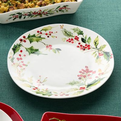 Holly Berry Ceramic Round Serving Platter