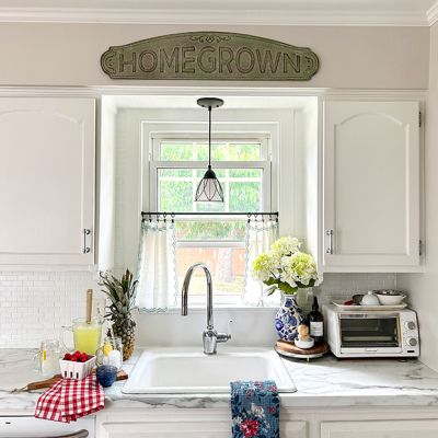 Homegrown Rustic Metal Garden Sign