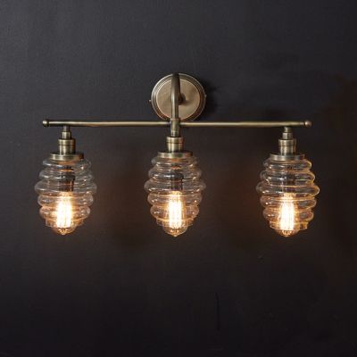 Honey Hive Three Bulb Vanity Light