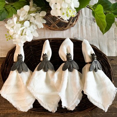 Honeybee Napkin Ring Set of 4