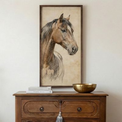 Horse Pencil Study Framed Wall Art
