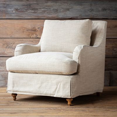 Houndstooth Upholstered Arm Chair