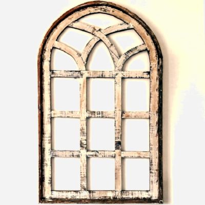 Arched Wooden Window Frame