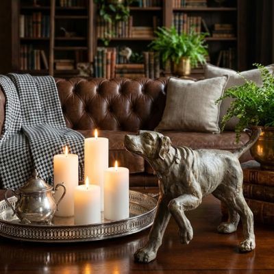 Hunting Hound Dog Statue