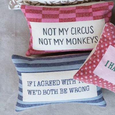 If I Agreed Stripe Pattern Lumbar Pillow
