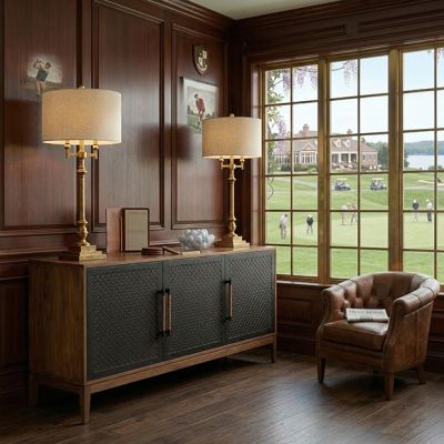 Industrial Farmhouse 3 Door Sideboard Cabinet