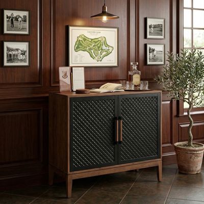 Industrial Farmhouse Entryway Cabinet