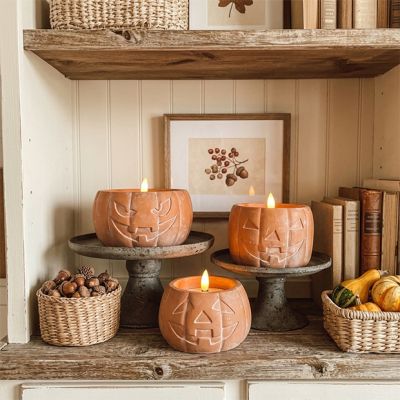 Jack O Lantern 3D Flame Candle