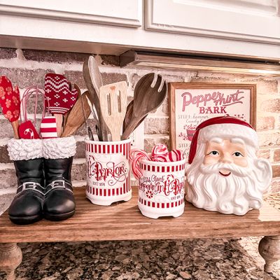 Jolly Santa Christmas Cookie Jar