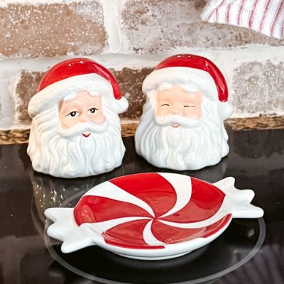 Jolly Santa Salt and Pepper Shaker Set