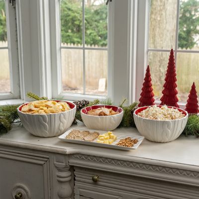 Knit Sweater Serving Bowl Set of 3