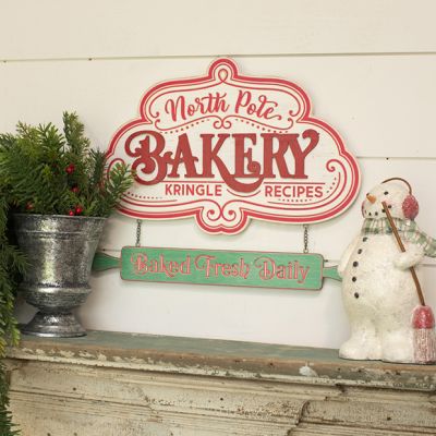 Kringle Recipes Wood Bakery Sign