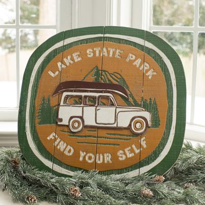 Lake State Park Wooden Wall Art