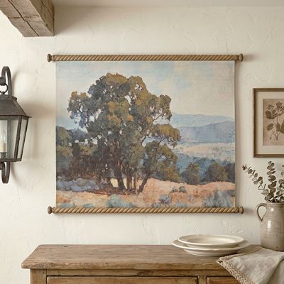 Landscape Scene Canvas Scroll Wall Decor