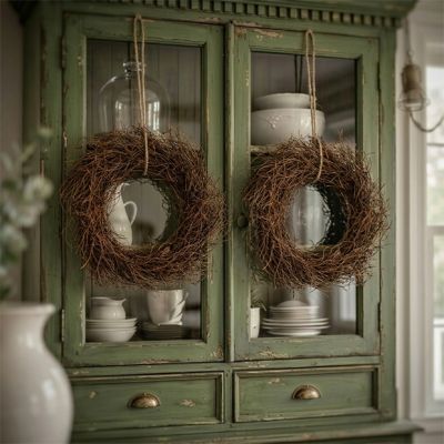Large Decorative Angel Vine Wreath
