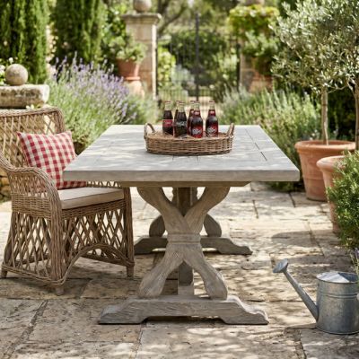 Large Indoor/Outdoor Trestle Dining Table