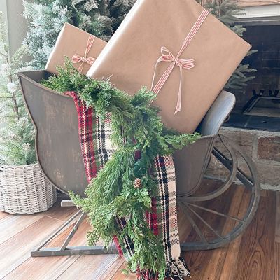 Large Rustic Metal Sleigh