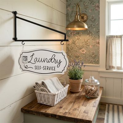 Laundry Service Hanging Bracket Sign