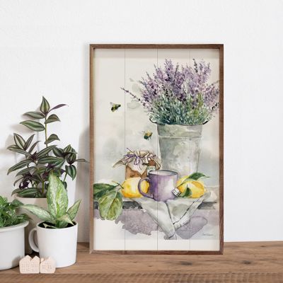 Lavender Lemon And Honey Tea By Carol Robinson Framed Wall Art
