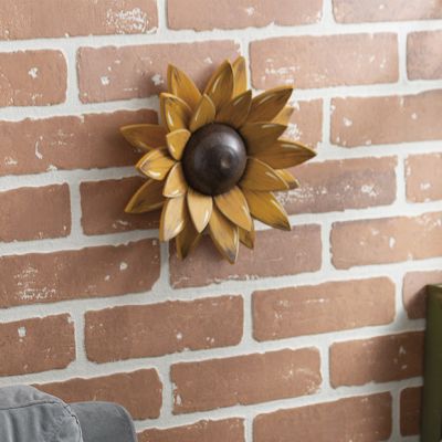 Layered Sunflower Wood Wall Decor