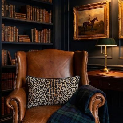 Leopard Print Lumbar Pillow