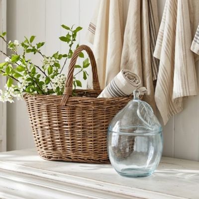 Lidded Glass Lemon Jar