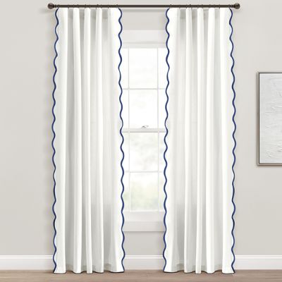 Light and Airy Scallop Edge Window Panel Set of 2