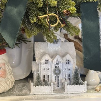 Light Up Snowy White Country Church